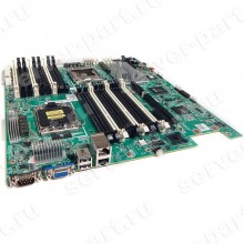 Материнская Плата HP i5520 Dual Socket 1366 18DDR3 6SATAII PCI-E16x 2.0/Riser PCI-E8x SVGA 2xGbLAN E-ATX 6400Mhz 1U For DL160G6 SL160zG6 Xeon 56xx 55xx(593347-003)