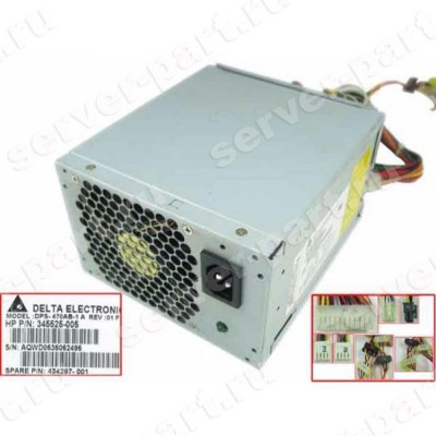 Блок Питания HP 500Wt (Delta) для серверов XW6200(345642-001) (ХПЕ) Блок Питания HP 500Wt (Delta) для серверов XW6200(345642-001) (ХПЕ)