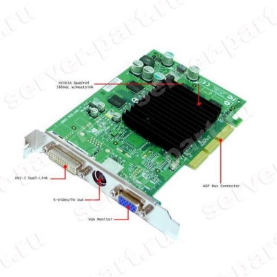 Видеокарта HP (PNY) Nvidia Quadro 4 380 XGL 64Mb 128Bit DDR DVI TV-Out AGP8x For xw4000 xw4100 xw5000 xw6000 xw8000.(AA653A) (ХПЕ) Видеокарта HP (PNY) Nvidia Quadro 4 380 XGL 64Mb 128Bit DDR DVI TV-Out AGP8x For xw4000 xw4100 xw5000 xw6000 xw8000.(AA653A) (ХПЕ)