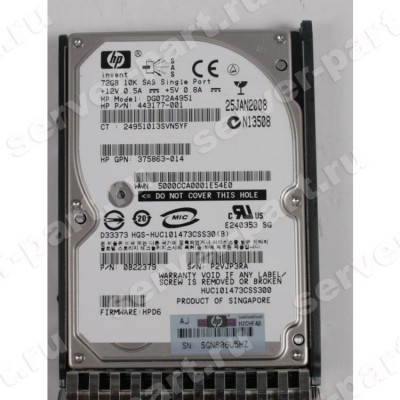 Жесткий Диск HP (Hitachi) Ultrastar C10K147 HUC101473CSS300 72Gb (U300/10000/16Mb) SAS 2,5" For Gen4 Gen5 Gen6 Gen7(DG072A4951) (ХПЕ) Жесткий Диск HP (Hitachi) Ultrastar C10K147 HUC101473CSS300 72Gb (U300/10000/16Mb) SAS 2,5" For Gen4 Gen5 Gen6 Gen7(DG072A4951) (ХПЕ)