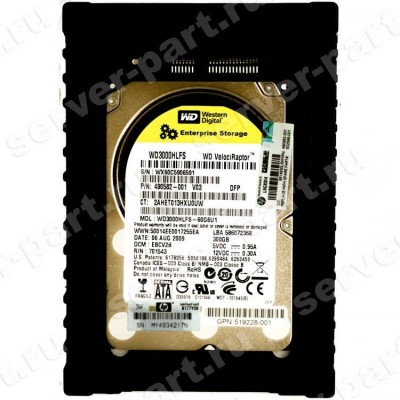 Жесткий Диск HP (Western Digital) VelociRaptor WD3000HLFS-60G6U2 300Gb (U300/10000/16Mb) SATAII 2,5" To 3,5" For Gen5 Gen5p Gen6 Gen7(519226-B21) (ХПЕ) Жесткий Диск HP (Western Digital) VelociRaptor WD3000HLFS-60G6U2 300Gb (U300/10000/16Mb) SATAII 2,5" To 3,5" For Gen5 Gen5p Gen6 Gen7(519226-B21) (ХПЕ)