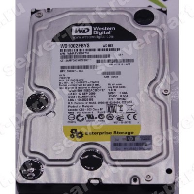 Жесткий Диск HP (Western Digital) RE3 WD1002FBYS-70A6B0 1Tb (U300/7200/32Mb) NCQ SATAII For Gen5 Gen5p Gen6 Gen7(GB1000EAMYC) (ХПЕ) Жесткий Диск HP (Western Digital) RE3 WD1002FBYS-70A6B0 1Tb (U300/7200/32Mb) NCQ SATAII For Gen5 Gen5p Gen6 Gen7(GB1000EAMYC) (ХПЕ)