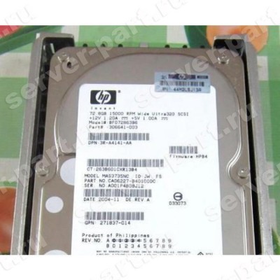 Жесткий Диск HP (Fujitsu) MAS3735NC 72,8Gb (U320/15000/8Mb) 80pin U320SCSI(306641-003) (ХПЕ) Жесткий Диск HP (Fujitsu) MAS3735NC 72,8Gb (U320/15000/8Mb) 80pin U320SCSI(306641-003) (ХПЕ)