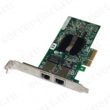 Сетевая Карта HP PCI Express Dual Port Gigabit Server Adapter (Intel) Pro/1000 PT i82571EB 2x1Гбит/сек 2xRJ45 LP PCI-E4x(HSTNS-BN16)