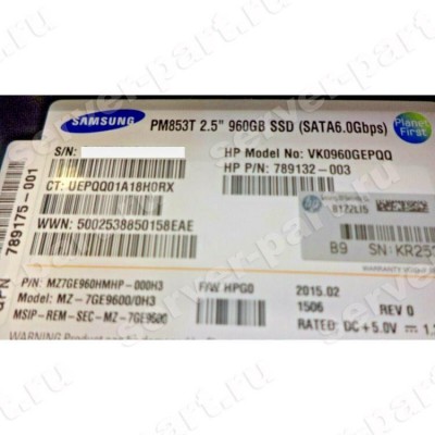 Твердотелый Накопитель SSD HP (Samsung) MZ-7GE9600/0H3 960Gb U600 6G SATAIII 2,5" For Gen7 Gen8 Gen9 Gen10(VK0960GEPQQ) (ХПЕ) Твердотелый Накопитель SSD HP (Samsung) MZ-7GE9600/0H3 960Gb U600 6G SATAIII 2,5" For Gen7 Gen8 Gen9 Gen10(VK0960GEPQQ) (ХПЕ)